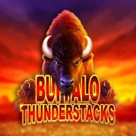 Buffalo Thunderstacks slot logo by Amatic Industries at Lucky Max CasinoBuffalo Thunderstacks