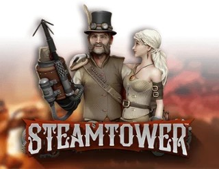 Steam Tower Slot online game logo by NetEnt on luckysmax.nl
